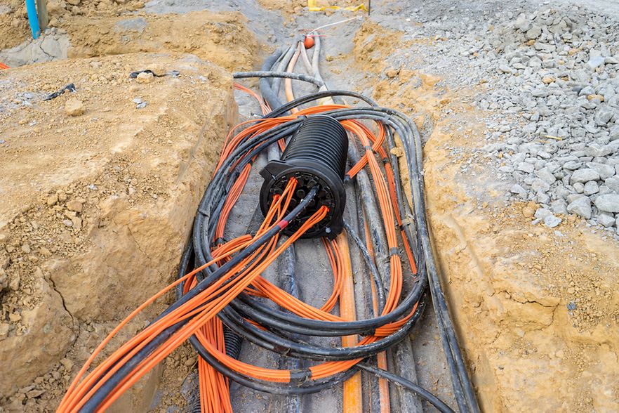 Breitbandkabel Baustelle
