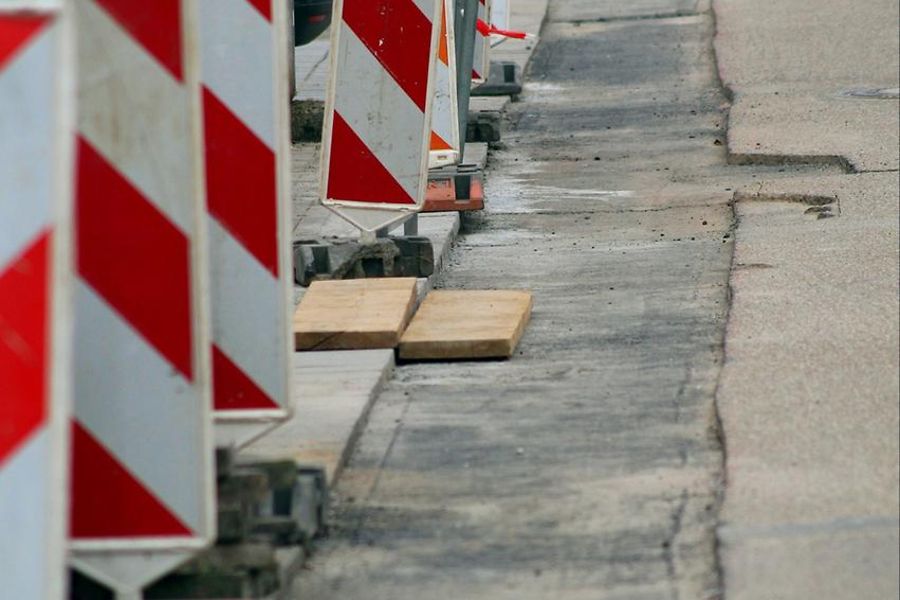 Baustelle Straße