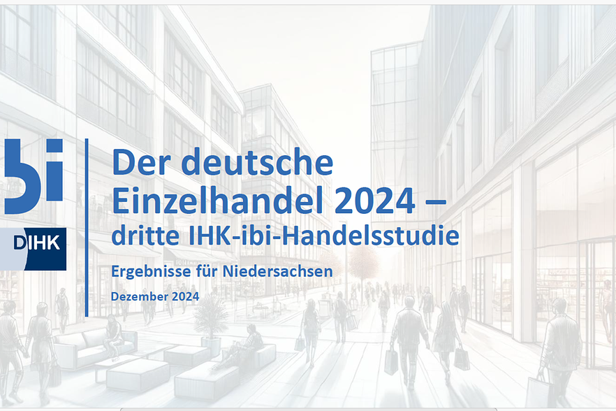 Analyse der „ibi-Handelsstudie“ für Niedersachsen Titelbild ibi Studie